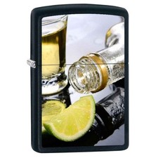 Zippo Twist of Lime Windproof Lighter, Black Matte Finish, Made in USA, Gift Box