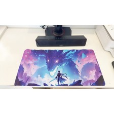 Style Hero vs Dragon Large Mouse Pad 23.6"x11.5" Colorful Gaming Desk Keyboard