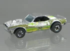 Vintage Hot Wheels Super Chromes 1/64 Diecast 1969 Green Yellow Heavy Chevy HK
