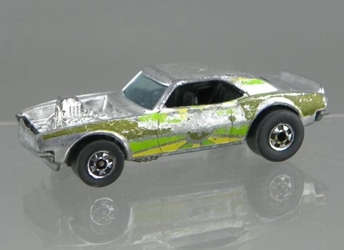Vintage Hot Wheels Super Chromes 1/64 Diecast 1969 Green Yellow Heavy Chevy HK