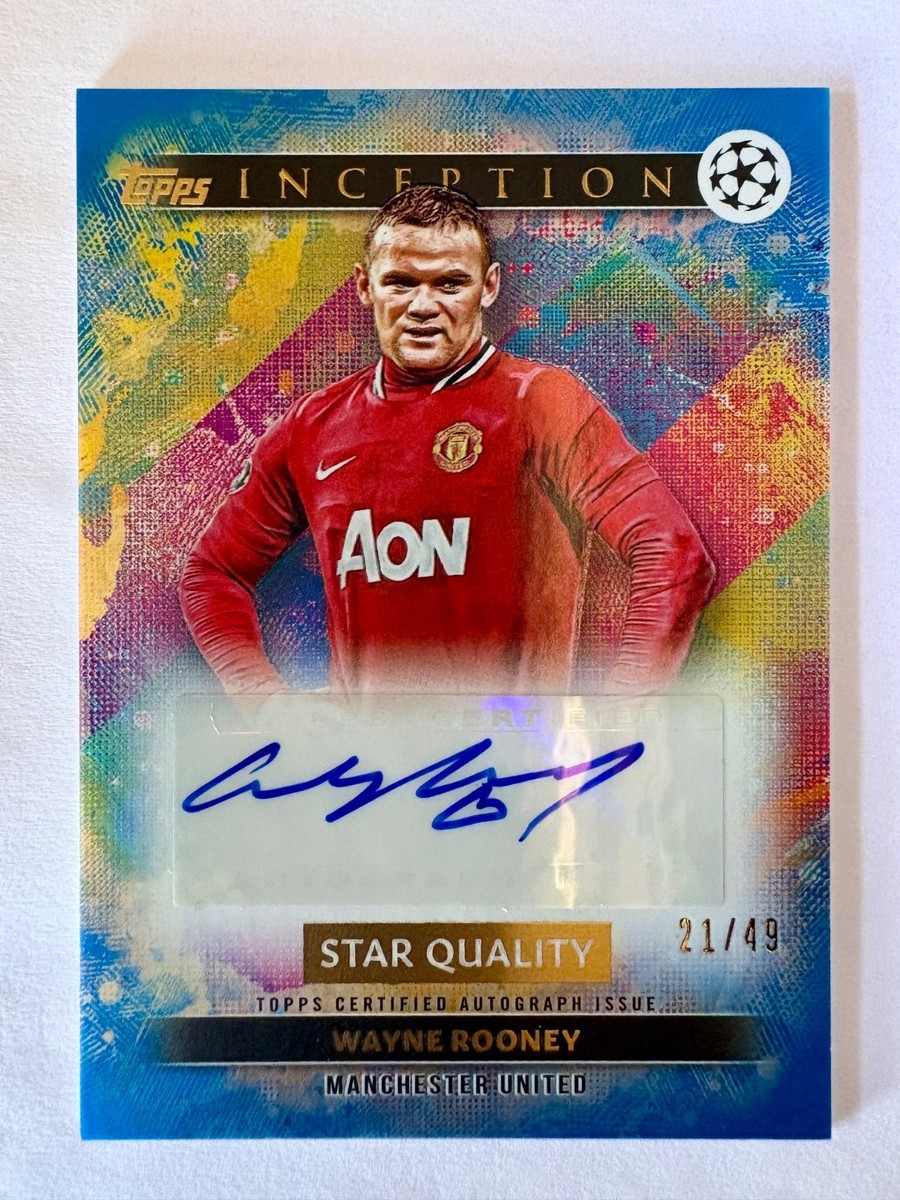2024-25 Topps Inception UCC Wayne Rooney Autograph SSP #21/49 Auto