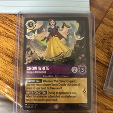 x1 Snow White Merry as the Morning 37/204 Legendary Lorcana DLC12 Wilds Unknown