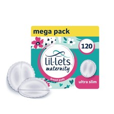Lil-Lets Maternity Breast Pads, X 120 Count, Disposable Nursing Pads, for B