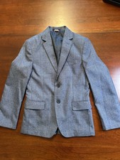 Tommy Hilfiger Boy Blue/Gray Sport Coat Blazer Jacket Size 12 Worn Once