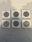 Liberty Walking Silver Half Dollar Lot 1936-1942 D S Circulated 6 Coins