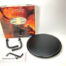 Ekornes Stressless 12" Adjustable Swing Table BLACK w/ Left & Right Brackets