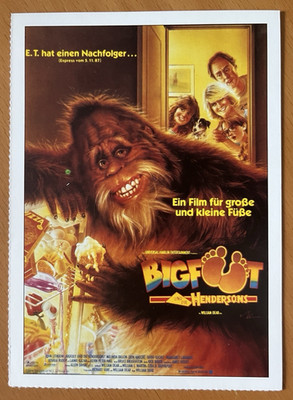 Bigfoot und die Hendersons - Filmkarte Filmplakatkarte Cinema - John Lithgow