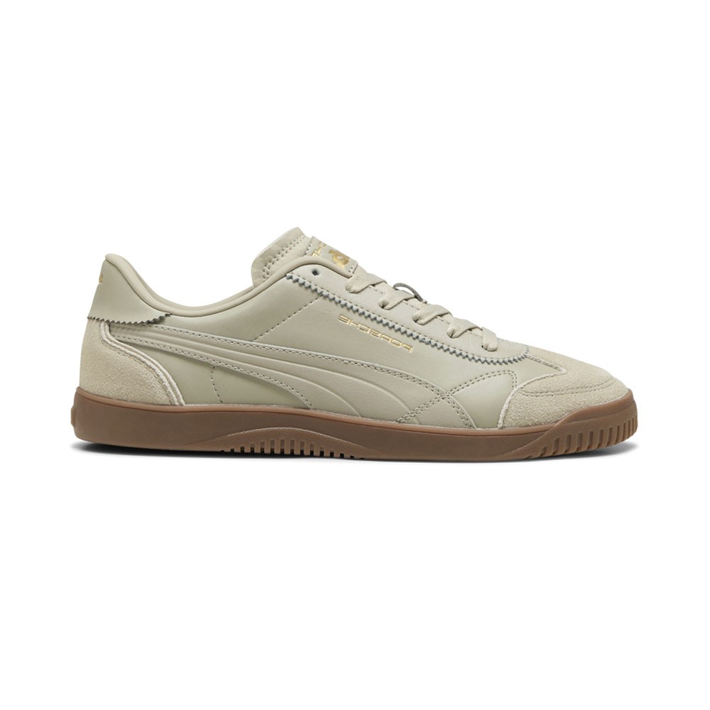 PUMA Porsche Legacy X Club 5V5 Lux Lace Up  Mens Beige Sneakers Casual Shoes 309