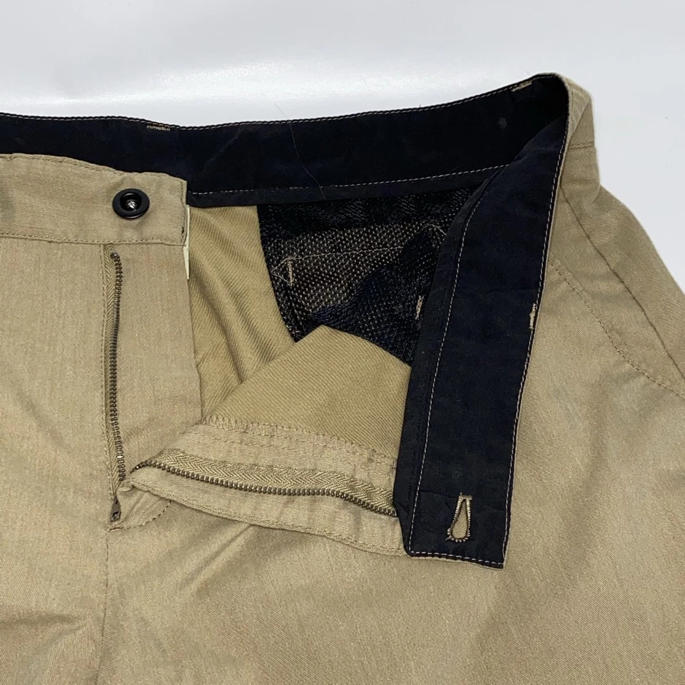 Shorts casuales de color caqui color canela para hombre de Faded Glory Talla 38 Bolsillos de malla Cómodos Foto 4 de 4