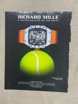 Richard Mille Racing Machine on the Wrist Magazine Ad Rafael Nadal