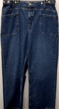 We The Free Women  s Wide-Leg Jeans High Rise Medium Wash Blue Denim 5-Pocket