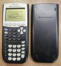 Texas Instruments TI-84 Plus Graphing Calculator with Cover - Function Tested!