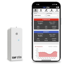 Temp Stick Remote WiFi Temperature Humidity Sensor, Data Logger. No Subscri...