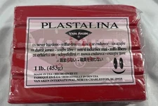 Van Aken Plastalina Modeling Clay - 1 LB - Red - Sealed