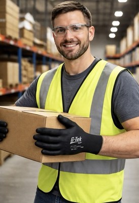 3 Pair PIP 33-B125/XL G-Tek GP  Duty Nylon Glove PU Coated Black XL NIP