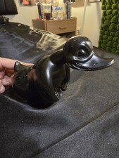 Black Rubber Duck Hood Ornament