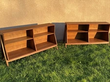 Mid Century Modern Bookshelves Kipp Stewart Drexel Declaration Walnut MCM