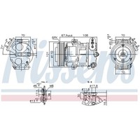 Nissens Klimakompressor 5SL12C Passend FüR Opel Corsa | 890663