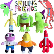 Smiling Friends Plush Toys, Pim, Glep, Charlie, Allan  Mr Frog Stuffed 20-25cm