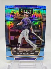 2022 Panini Select Ryan McMahon 21/35 Carolina Blue Prizm #29 Colorado Rockies