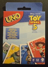 TOY STORY 5 EDITION UNO Card Game Mattel 112 Cards 2-10 Players