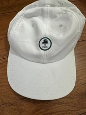 pukka member guest white adjustable golf  cap with golf logo