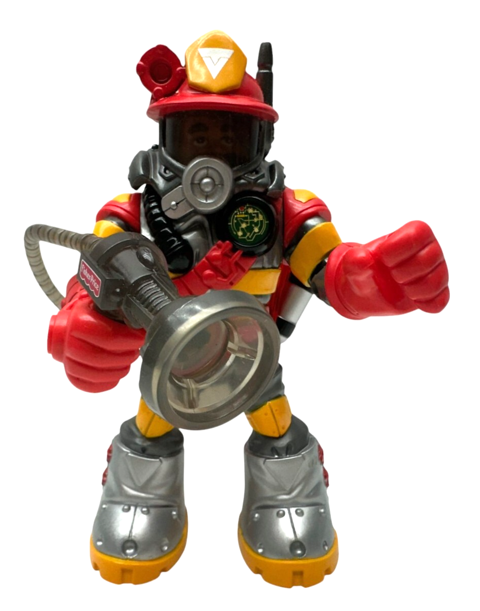 2000h Fisher Rescue Heroes Voice Tech Billy Blazes Firefighter for