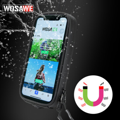 WOSAWE Magnetische Motorrad Handytasche Motorrad Lenker Handy Wasserdicht  Tasche
