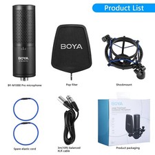 BOYA BY-M1000 PRO Large Diaphragm Condenser Studio Recording Music Microphone