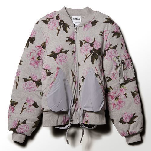 Adidas Jeremy Scott Floral Bomber Jacket Size Small FREE SHIPPING S07152 - Picture 2 of 3