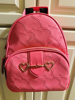 New With Tags Love Is Juicy Backpack Heart Pink Lemonade Heart