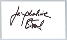 Jacqueline Bisset hand signed Index Card - Actress - The Sweet Ride