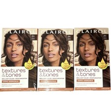 3 Clairol Textures  Tones Permanent Hair Dye Color 2N Mocha Brown No Ammonia