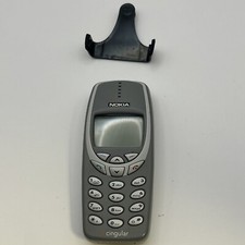 Nokia 3360 Gray and Silver  AT T / Cingular  Rare Cellular Phone /