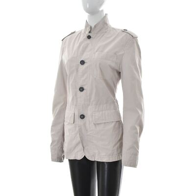Marc O Polo Women's Classic Utility Jacket Size S Small Beige Buttoned Collared