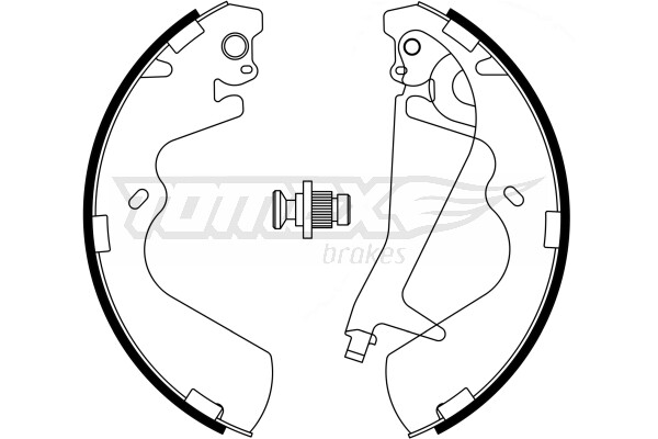Tomex Brakes Bremsbackensatz Bremsbacken Hinten FüR Hyundai H-1/Starex A1-image