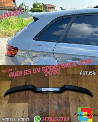  SPLITTER GEEIGNET FÜR AUDI Q8 2018-2024 S-line SQ8 GLÄNZEND SCHWARZ 