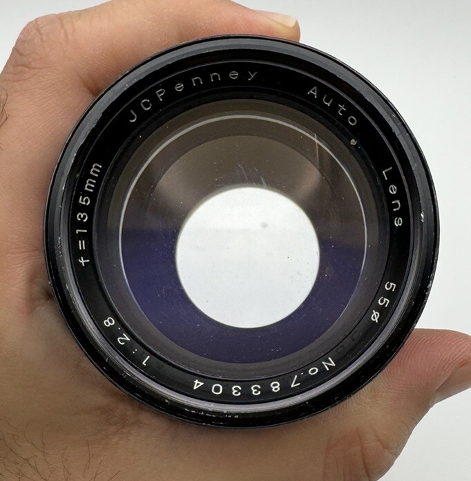 JC Penny Camera Lens 1:2.8F=135mm Coated Optics Telephoto Lens | eBay