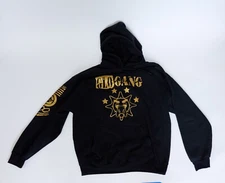 Glo Gang Black  & Gold Hoodie Large Chief Keef  Gloyalty Glogang