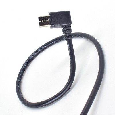 5pcs 30cm USB C Type-C Left Right Direction 5V 3A 22AWG Power Pigtail Cable