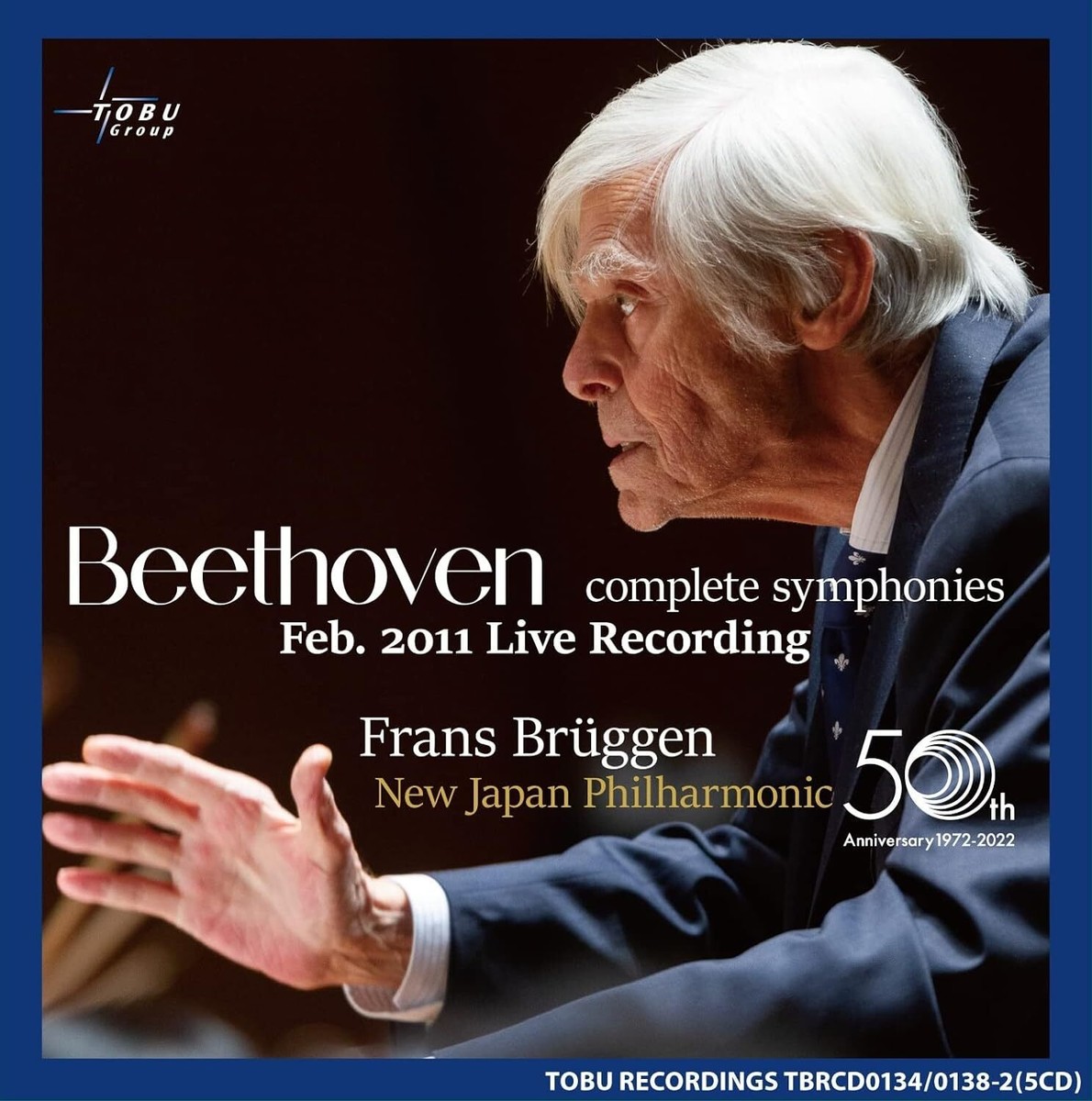 Frans Bruggen Philharmonic Beethoven Complete Symphonies 5CD Box  