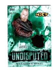 WWE Alexander Wolfe 2018 Topps Undisputed Green Shirt Relic Card SN 5 of 50