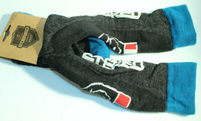 Stereo Skistrümpfe Premium Merino Wool Socks Gr. 36-39 Blau Mehrfarbig weich 