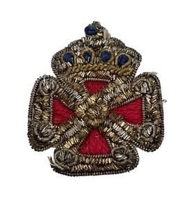 Vintage Order Masonic Lodge Templar Cross Rosicrucian Rose England Badge Patch