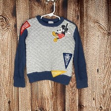 The Disney Store Mickey Mouse Pullover Crew Neck Sweater Boy  s Size 4