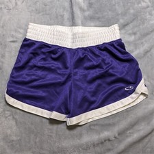 Champion Athletic Shorts Girls Purple White L 10-12 C9 Running Sports