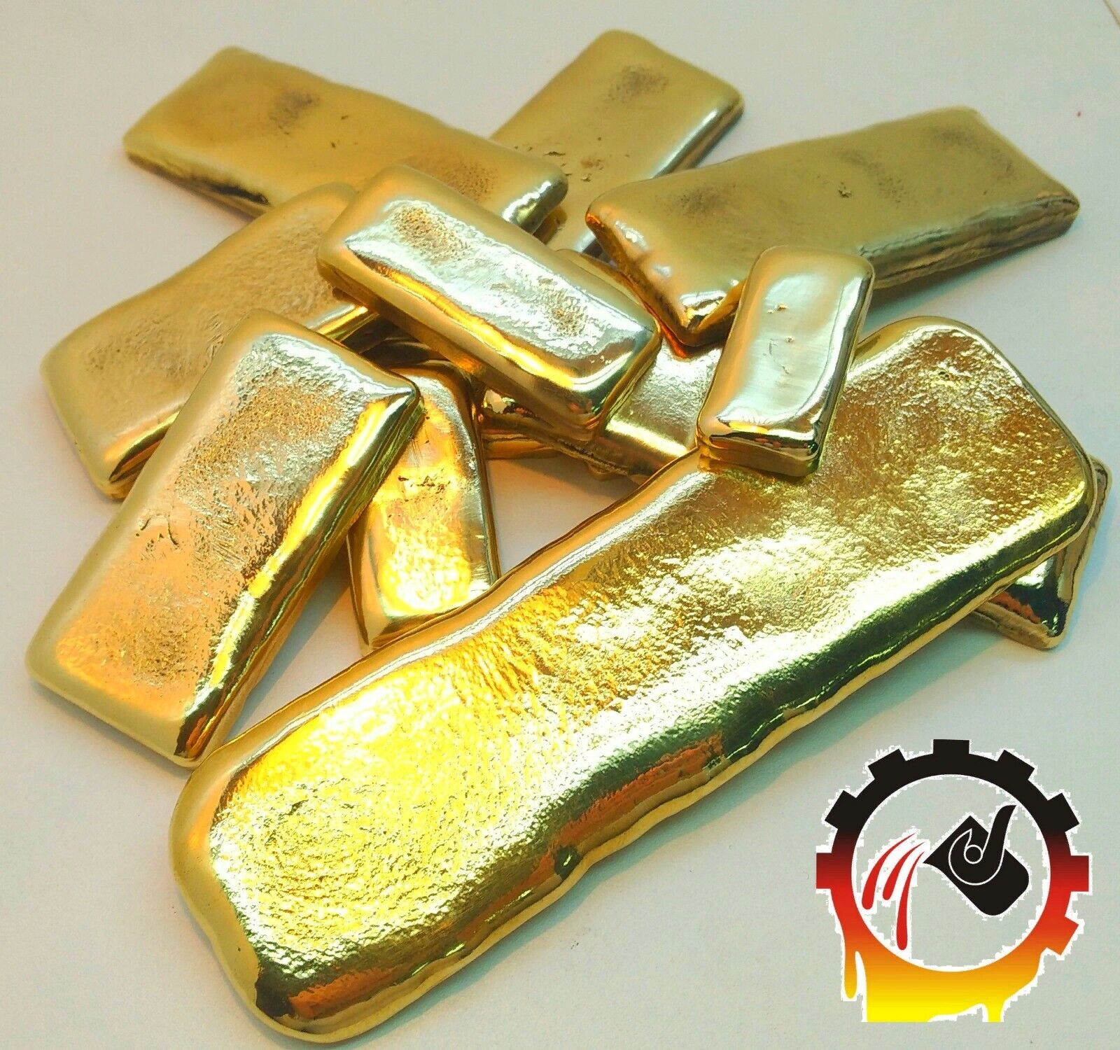 🌎200 Grams Scrap gold bar for Gold Recovery Melted Different Computer Coin Pins