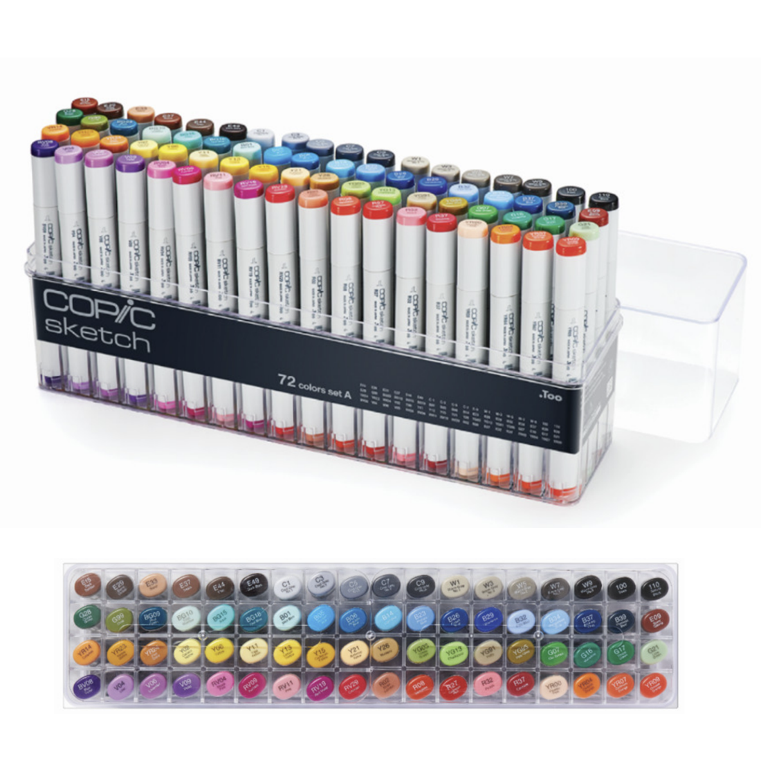 COPIC sketch 144A B colors セット Copic Sketch 72 Color Marker Set A / B / C / D / E Artist Markers
