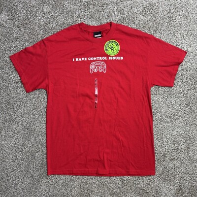 NWT Vintage 2006 Nintendo Shirt Mens L Red Gamecube Promo Controller Video Game