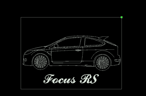XXL Leuchtschild Ford Focus RS aus Acrylglas mit Lasergravur - Bild 1 von 3